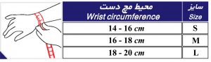 سایز بندی ارتز شست طب و صنعت